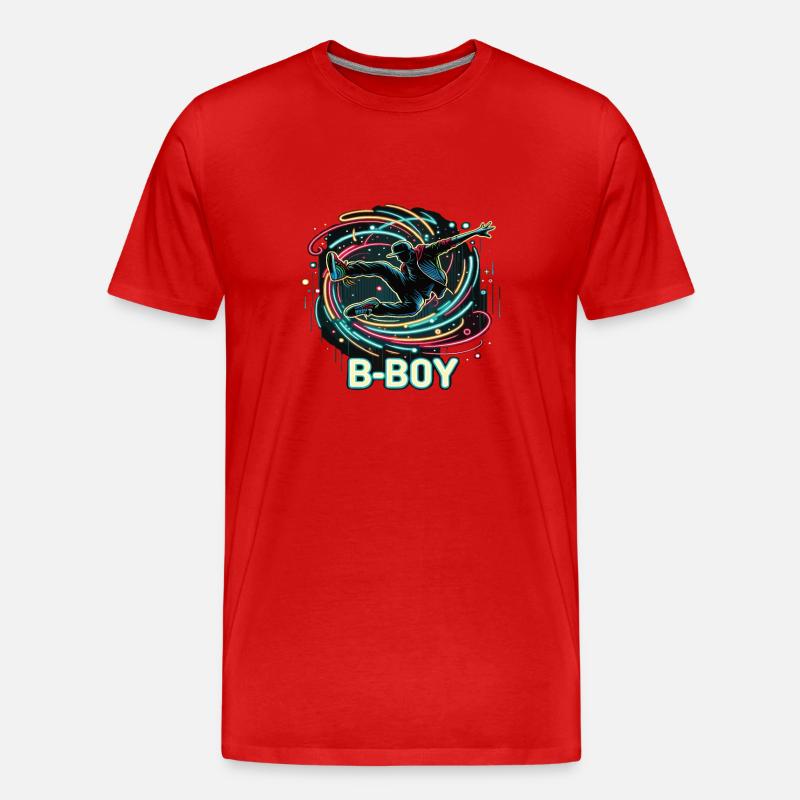 Breakdance Breakdancer Breakdance Kinder - Männer Premium Bio T-Shirt - Rot