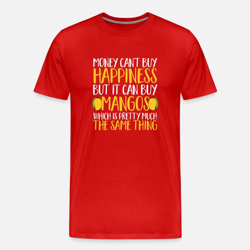 Mango Frucht Mango - Männer Premium Bio T-Shirt - Rot