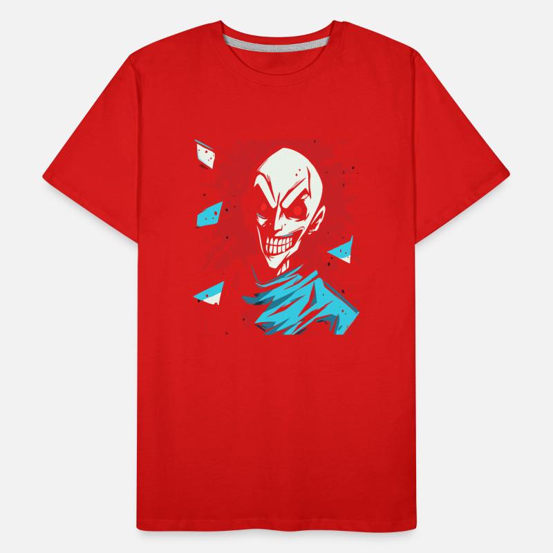 Grinning Evil Cartoon Nosferatu Vampire Men's Premium Organic T-Shirt