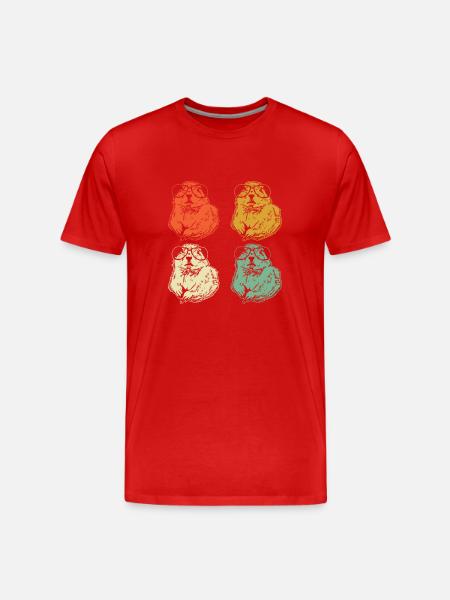 Prairie dog - Men's Premium Organic T-Shirt - red