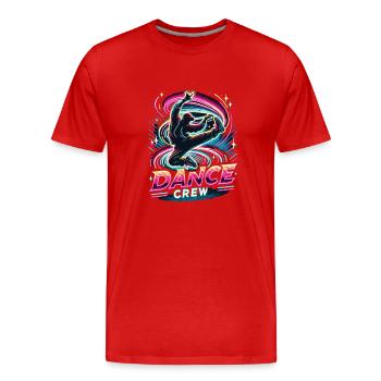 Breakdance Dance Crew - Männer Premium Bio T-Shirt - Rot - Vorne - Damien (186cm)