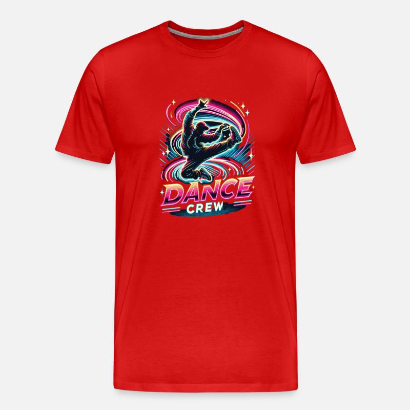 Équipe de danse Breakdance - T-shirt bio Premium Homme - rouge