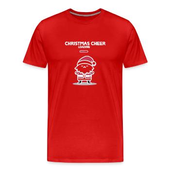 Weihnachtsstimmung lädt - Männer Premium Bio T-Shirt - Rot - Vorne - Damien (186cm)