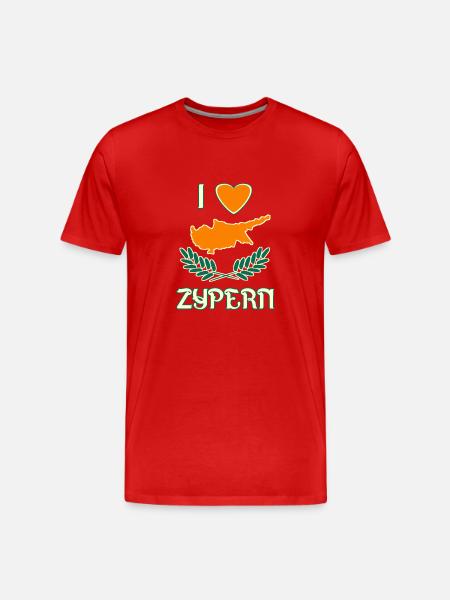 J’adore Chypre - T-shirt bio Premium Homme - rouge