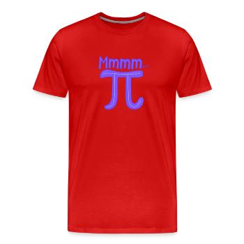 Mmm Pi Day Drôle Gâteau Amoureux Des Mathématiques Algèbre - T-shirt bio Premium Homme - rouge - Devant - Damien (186cm)