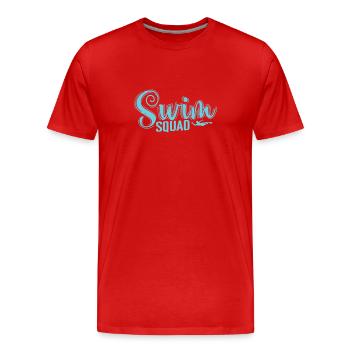 Swim Squad Sport Training - Männer Premium Bio T-Shirt - Rot - Vorne - Damien (186cm)