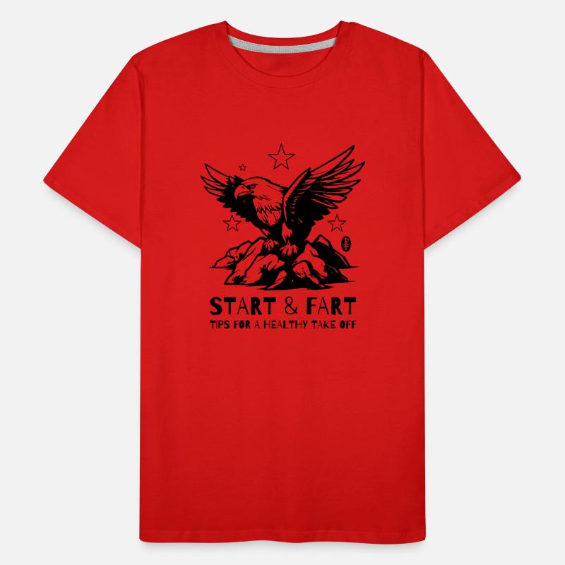 Flying take-off and eagle take-off Men's Premium Organic T-Shirt