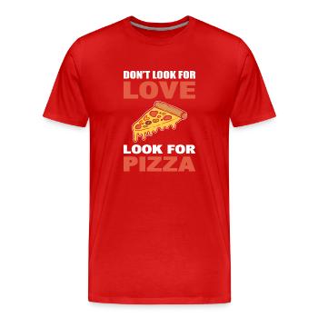 Pizza -Liebhaber Pizzaiolo - Männer Premium Bio T-Shirt - Rot - Vorne - Damien (186cm)