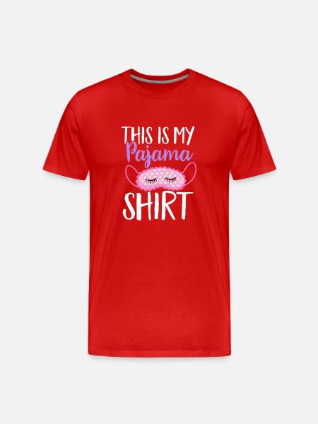 Soirée pyjama pyjama soirée pyjama - T-shirt bio Premium Homme - rouge