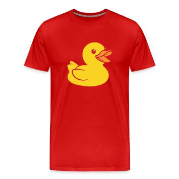 Small carnard - Men's Premium Organic T-Shirt - red - Front - Damien (186cm)