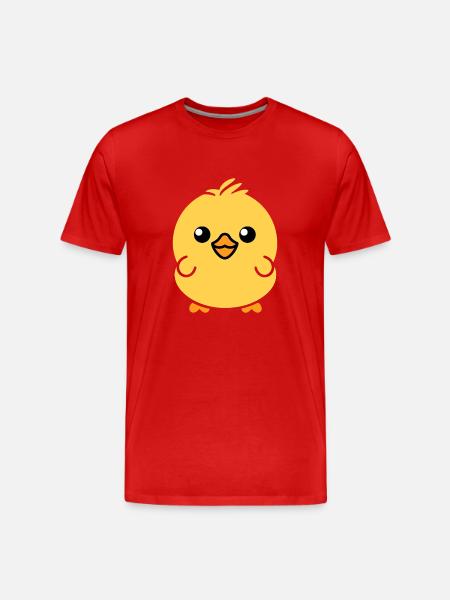 Petit poussin - T-shirt bio Premium Homme - rouge