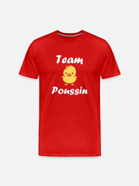 Team poussin - T-shirt bio Premium Homme - rouge