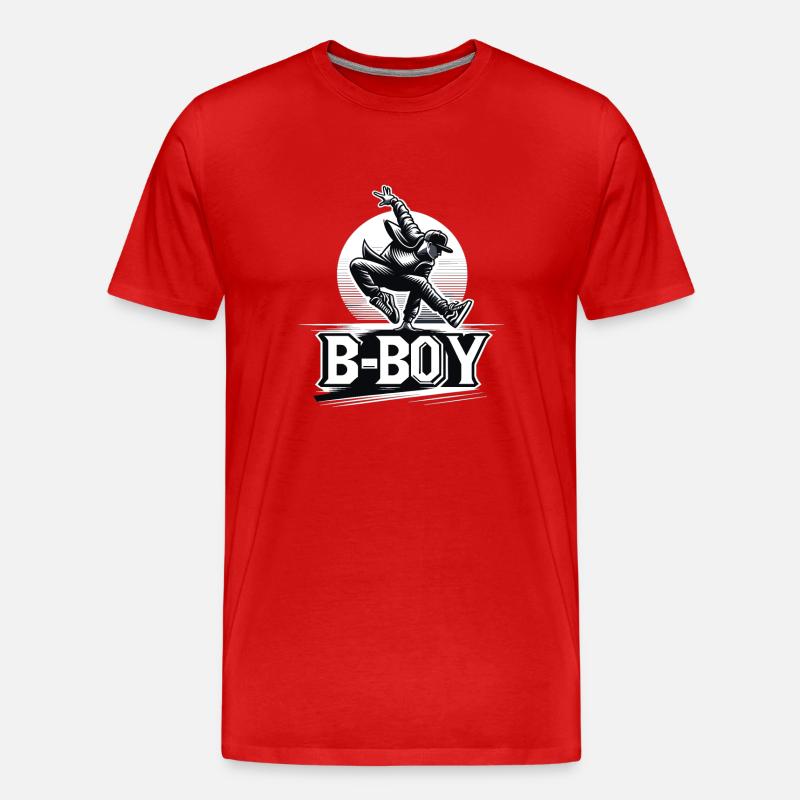 Breakdance Breakdancer Breakdance Kinder - Männer Premium Bio T-Shirt - Rot