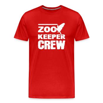 Zookeeper Crew Wildtierbiologe - Männer Premium Bio T-Shirt - Rot - Vorne - Damien (186cm)