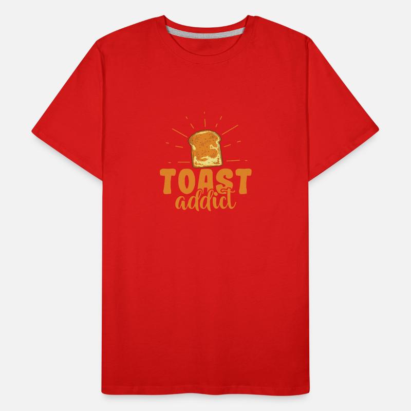 Toast addict Bäcker Backware Männer Premium Bio T-Shirt