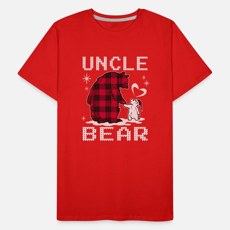 Uncle Bear Men's Premium Organic T-Shirt