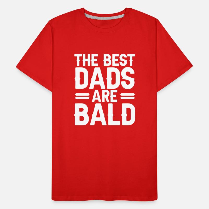 Bald Head Baldness Beard Bald Head Men's Premium Organic T-Shirt