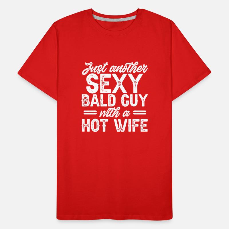Glatze Kahlköpfigkeit Bart Glatzkopf Männer Premium Bio T-Shirt