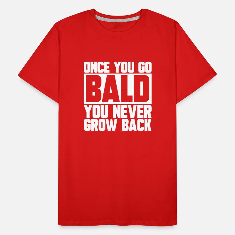 Bald Head Baldness Beard Bald Head Men's Premium Organic T-Shirt