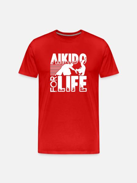 Aikido AiKido For Life - Men's Premium Organic T-Shirt - red