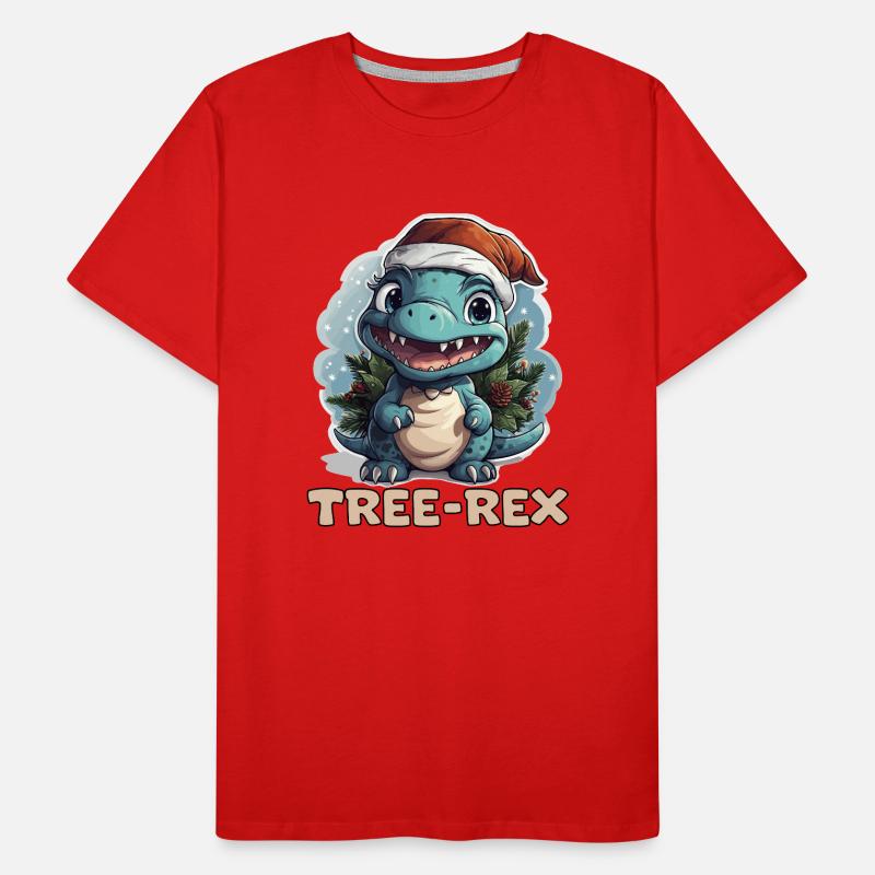 Mignon petit bébé dinosaure avec Dire Tree-Rex T-shirt bio Premium Homme