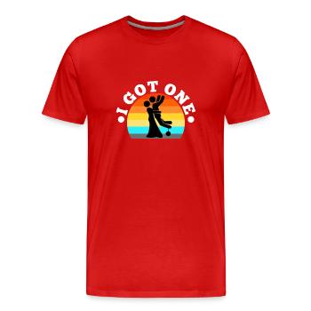 I Got One Bride - Men's Premium Organic T-Shirt - red - Front - Damien (186cm)