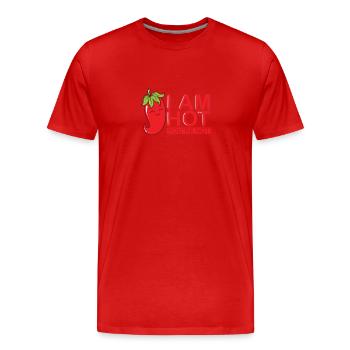 J’ai chaud, tu n’es pas une épice de piment - T-shirt bio Premium Homme - rouge - Devant - Damien (186cm)