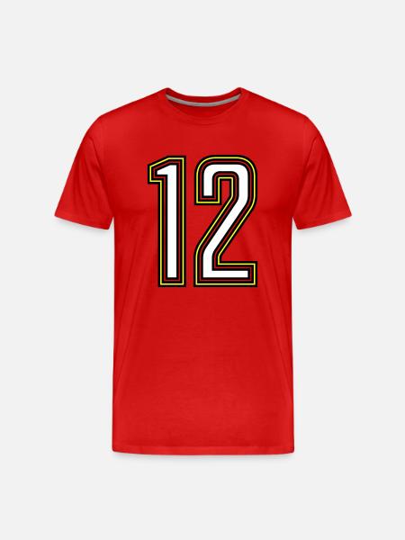 12 - Men's Premium Organic T-Shirt - red