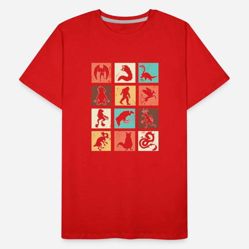Monstres cryptides T-shirt bio Premium Homme