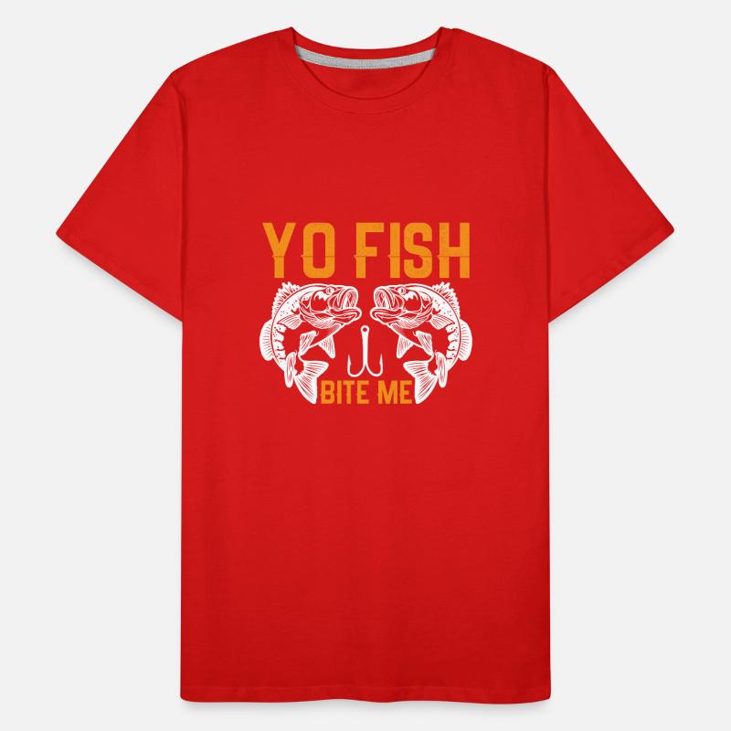 Yo, poisson, mords-moi T-shirt bio Premium Homme