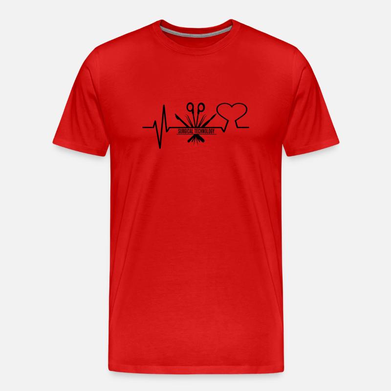 Chirurgisch-technischer Assistent Chirurg - Männer Premium Bio T-Shirt - Rot