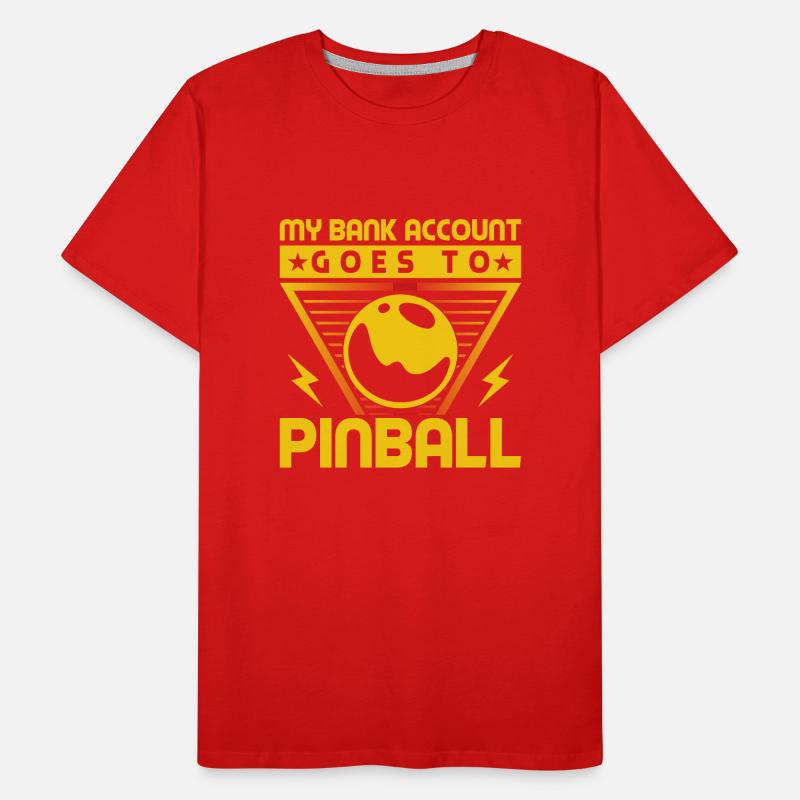 Mon compte bancaire va à l’idée cadeau de flipper T-shirt bio Premium Homme