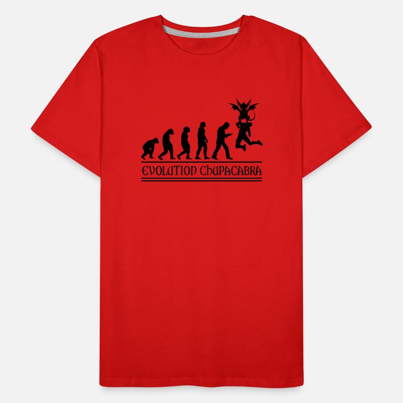 Cryptozoologistes Chupacabra Créatures Évolution T-shirt bio Premium Homme