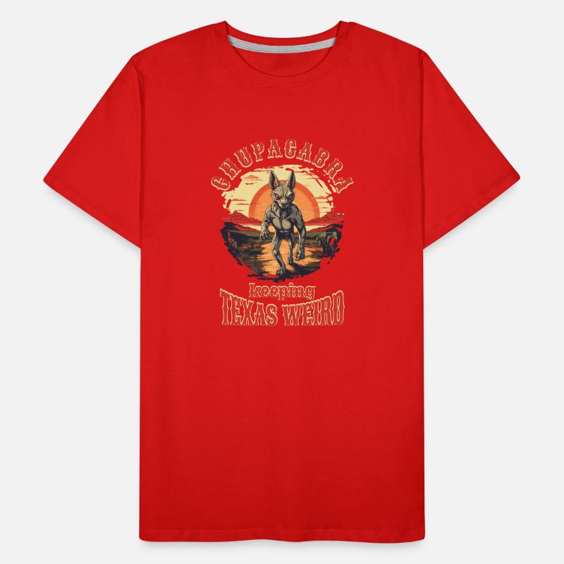 Cryptozoologistes Chupacabra Créatures Drôle T-shirt bio Premium Homme