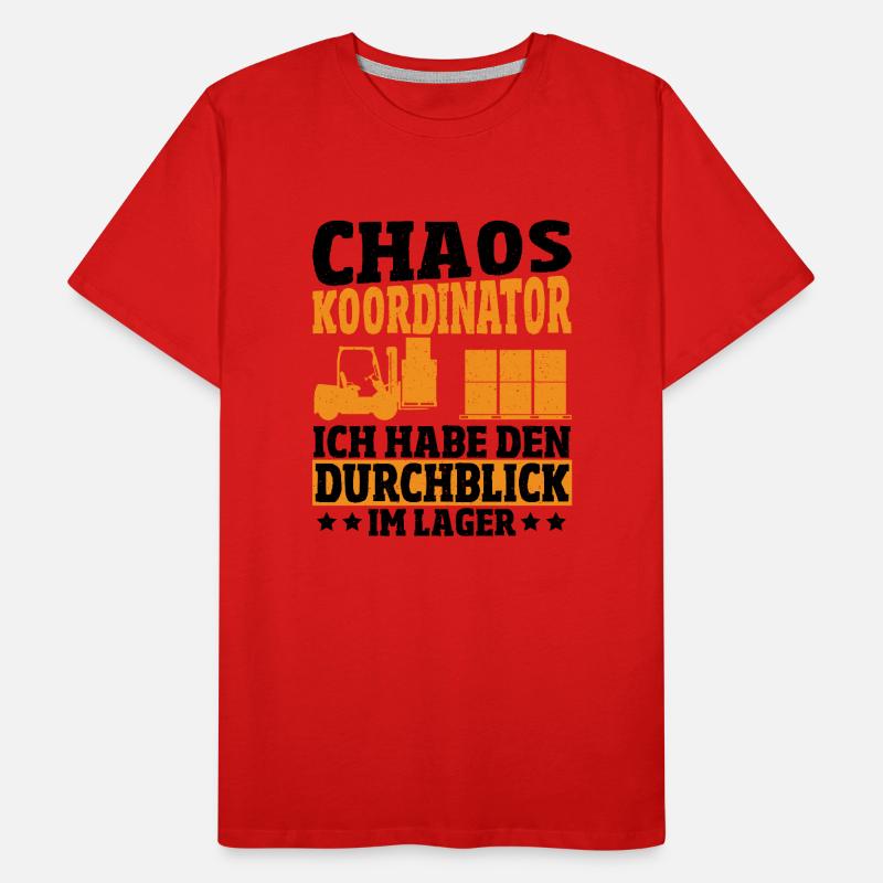 Gabelstapler Staplerfahrer Lustig Logistik Beruf Männer Premium Bio T-Shirt