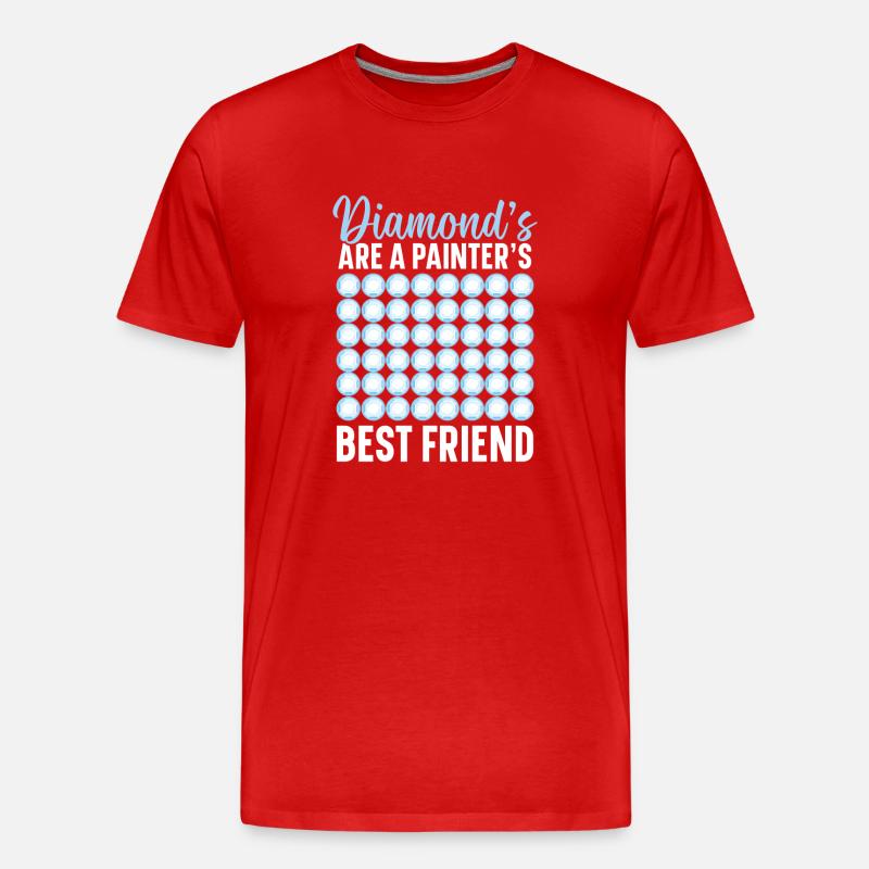 Diamond Painting Tools Diamond Painter - Men's Premium Organic T-Shirt - red