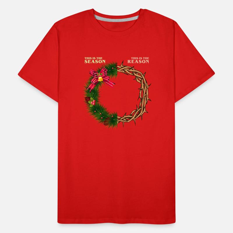 Jésus - C’est la saison, c’est la raison T-shirt bio Premium Homme