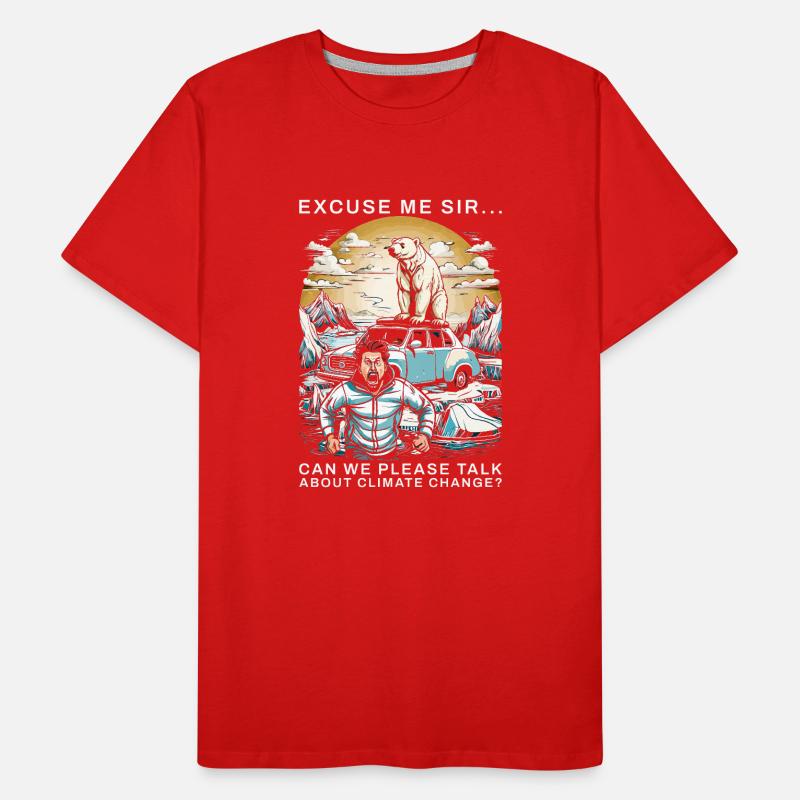 Climate Change Polar Bear Männer Premium Bio T-Shirt