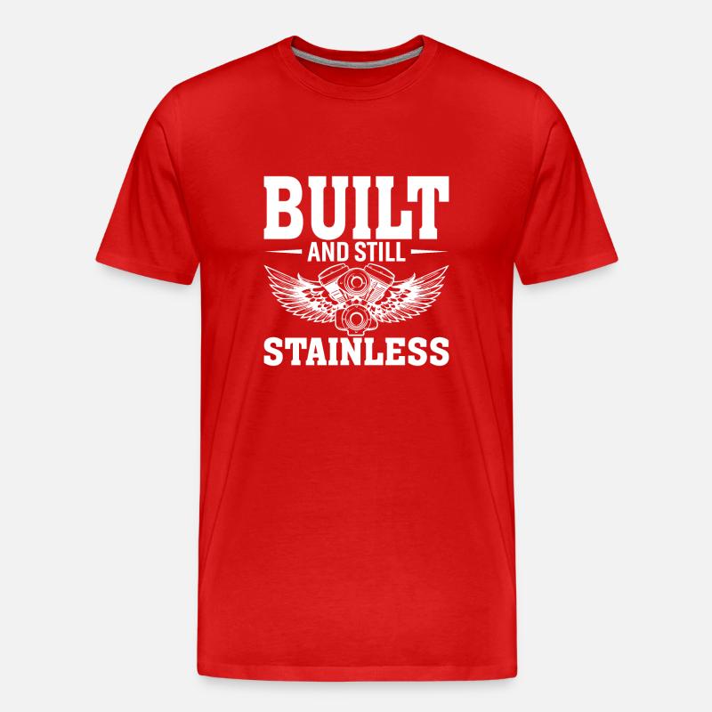 Built and still rust-proof - Men's Premium Organic T-Shirt - red