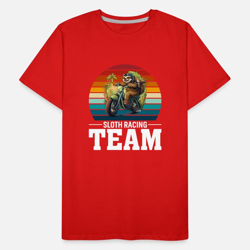 L’équipe de course de Sloth T-shirt bio Premium Homme