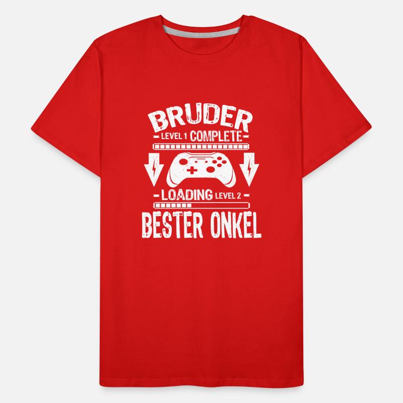 Werdender Onkel 2026 Loading Schwangerschaft Idee Männer Premium Bio T-Shirt