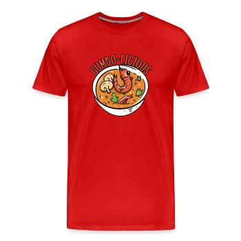 Gumbo-Liebhaber Foodie Louisiana Essen Cajun-Küche - Männer Premium Bio T-Shirt - Rot - Vorne - Damien (186cm)