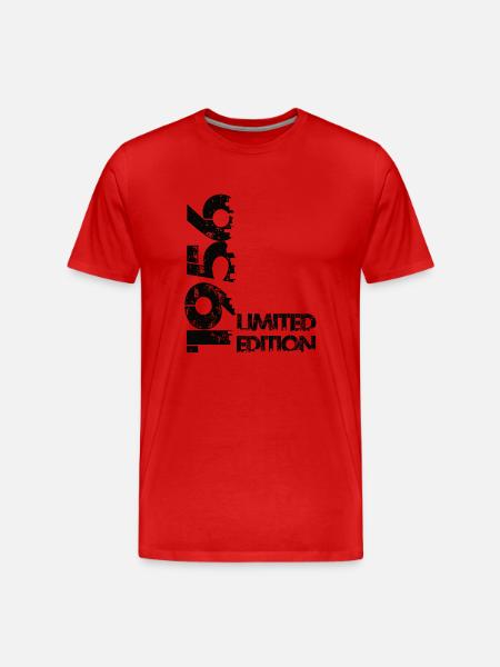 Limited Edition 1956 - Männer Premium Bio T-Shirt - Rot