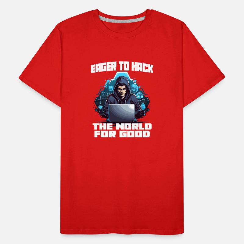 Ethical Hacking Analyst Ethical Cyber Security Men's Premium Organic T-Shirt