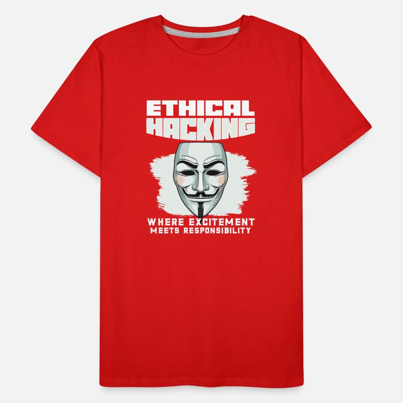 Ethical Hacking Analyst Ethical Cyber Security Men's Premium Organic T-Shirt