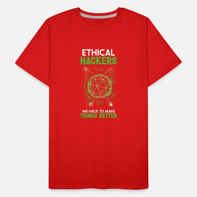 Ethical Hacking Analyst Ethical Cyber Security Men's Premium Organic T-Shirt