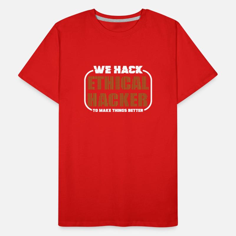 Ethical Hacking Analyst Ethical Cyber Security Men's Premium Organic T-Shirt