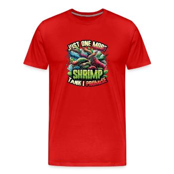 Éleveur de crevettes Aquarium de crevettes - T-shirt bio Premium Homme - rouge - Devant - Damien (186cm)