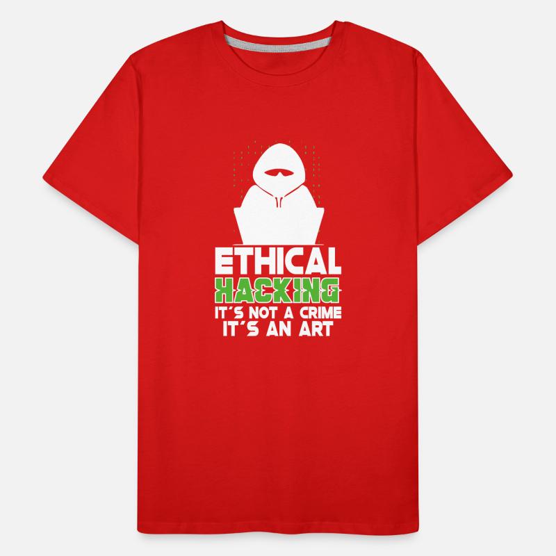 Ethical Hacking Analyst Ethical Cyber Security Men's Premium Organic T-Shirt