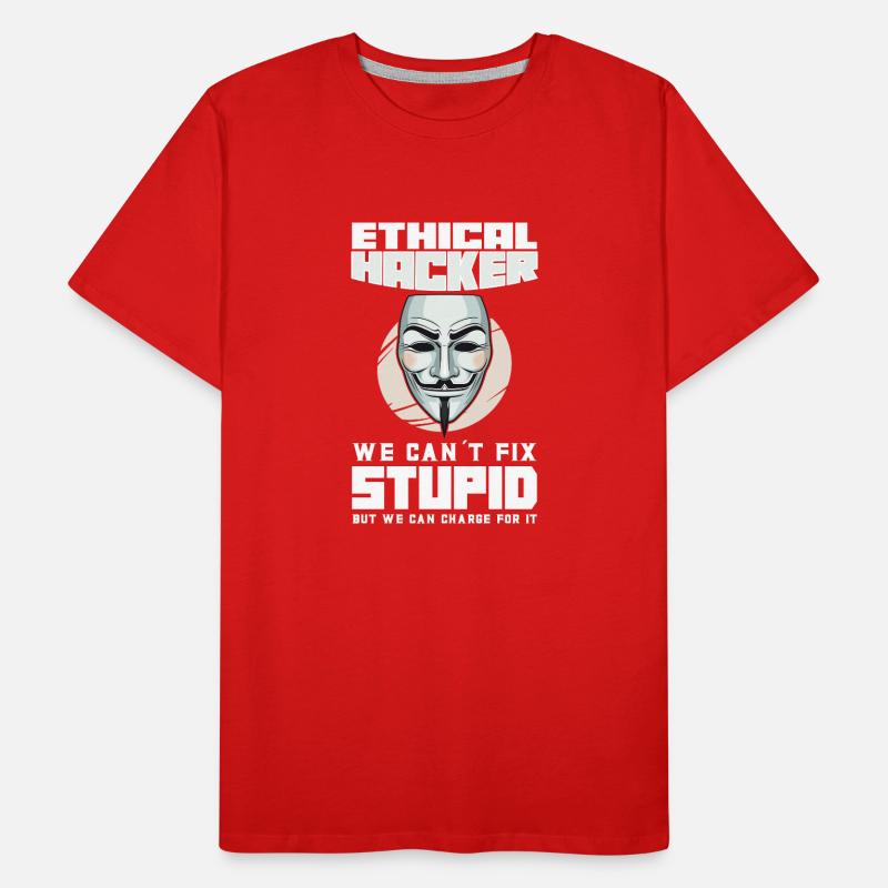 Ethical Hacking Analyst Ethical Cyber Security Men's Premium Organic T-Shirt
